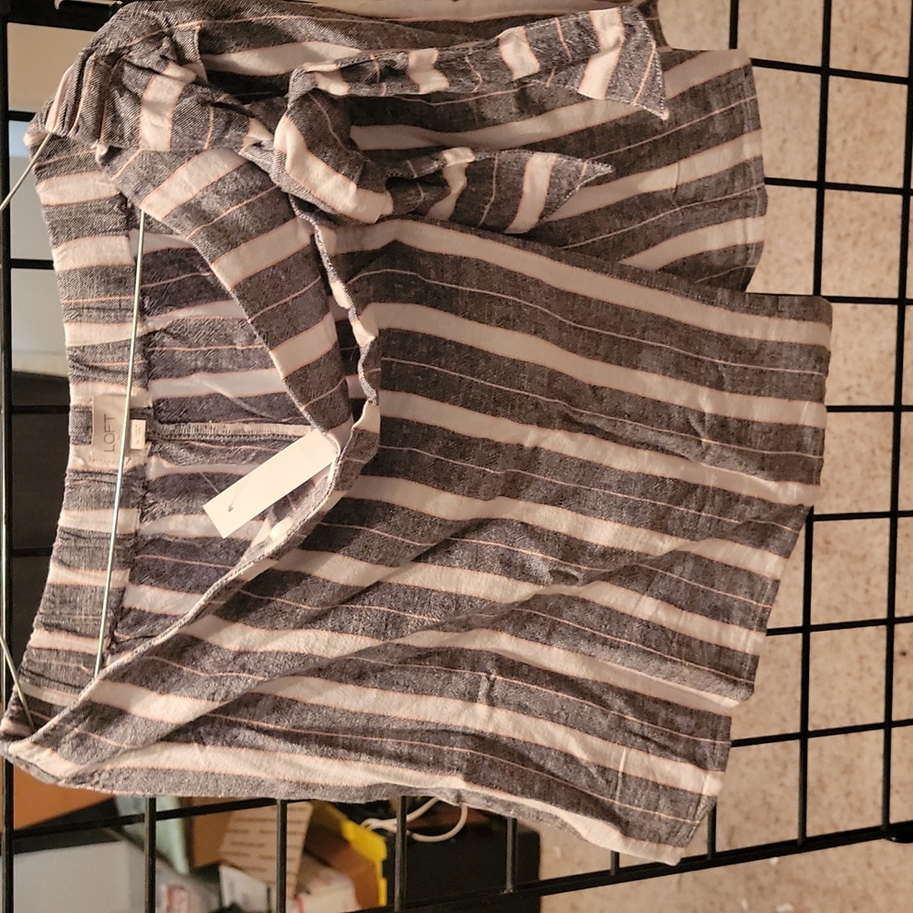 loft outlet striped skort